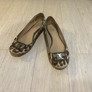 Tory Burch Leopard Low Heel Flats